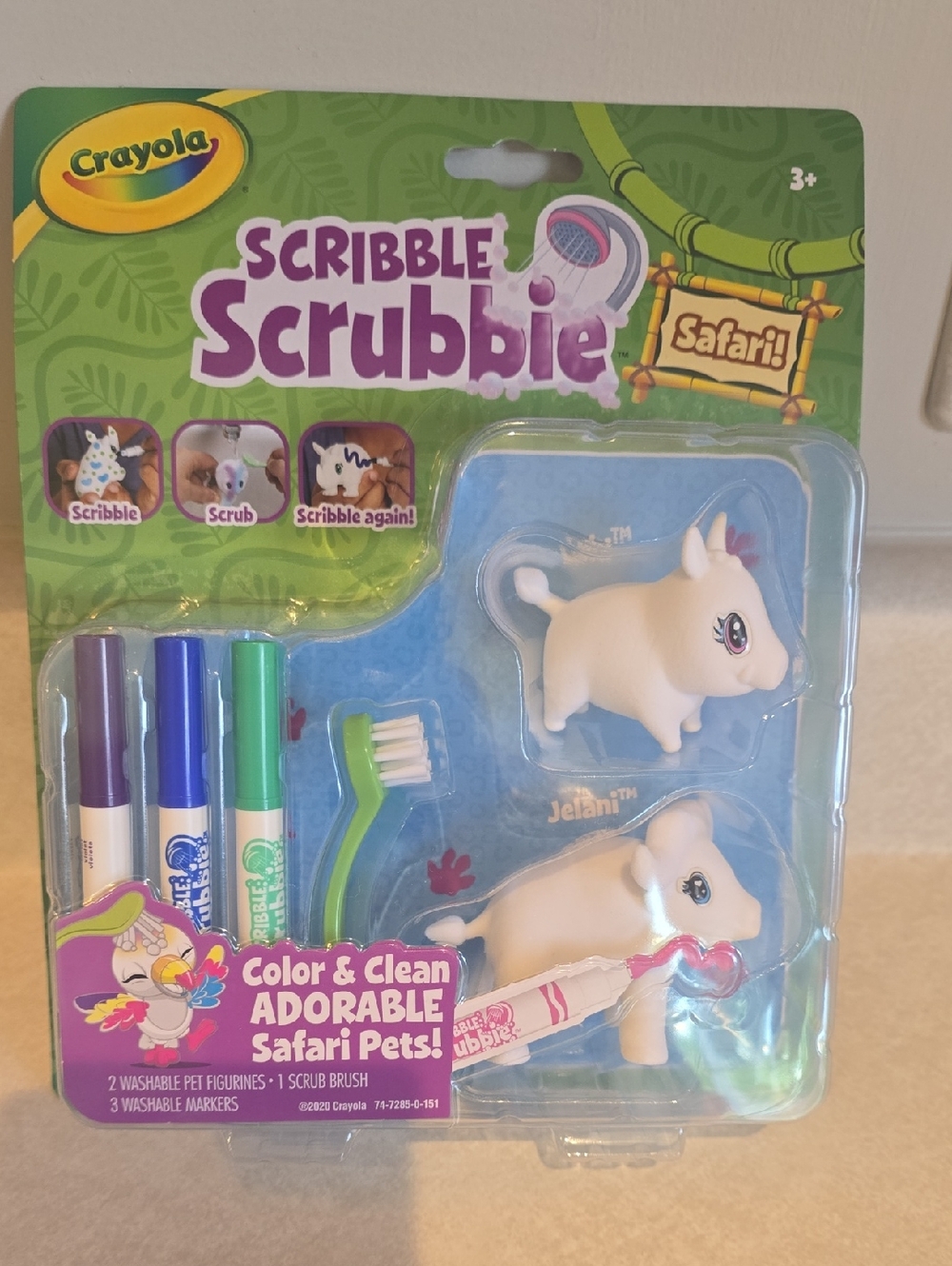 Crayola Scribble Scrubbie Safari Color And Clean Safari Pets
